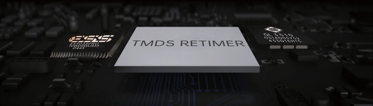 Platine mit dem TMDS-Retimer-Chip für den HDMI-Audioausgang