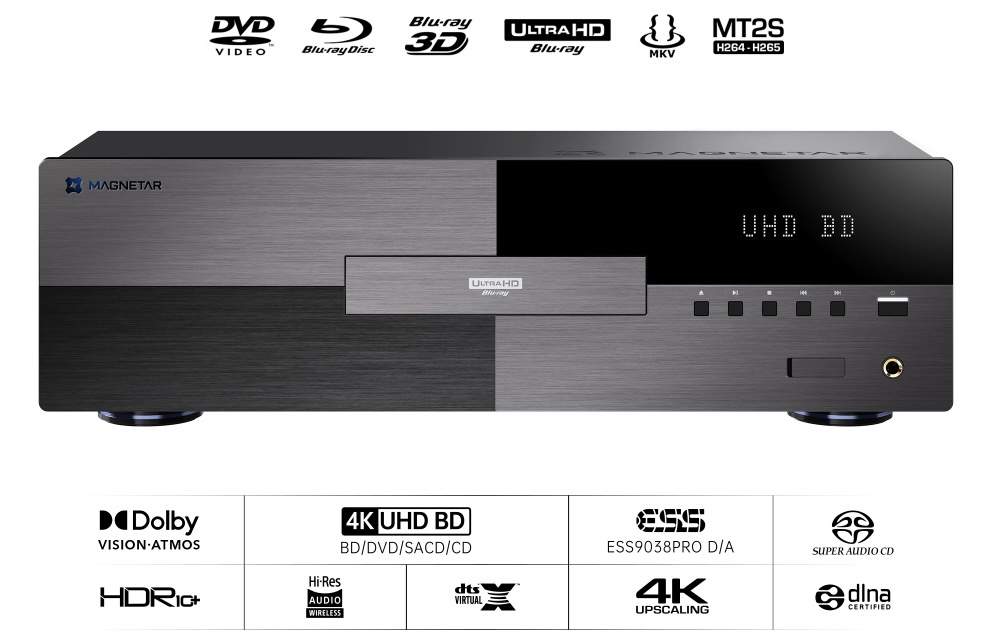 Blu-ray-Player mit 4K UHD-Unterstützung.