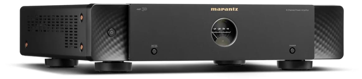 Marantz AMP 30 Endstufe in Schwarz, schräg von links vorn