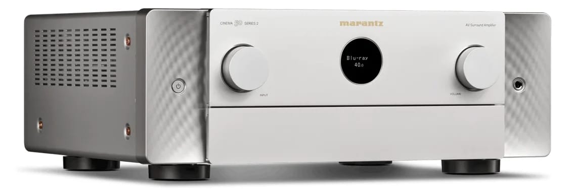 Marantz CINEMA 50 SERIE 2 in Silber-Gold, schräg von rechts vorn