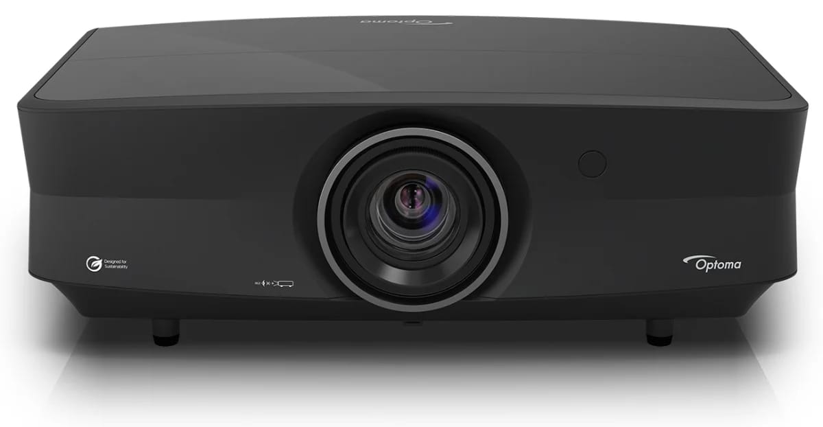 Optoma UHZ5000 von vorn mit Objektiv