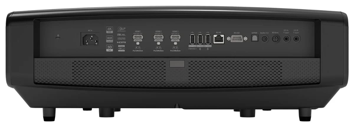 Anschlussfeld des Optoma UHZ5000