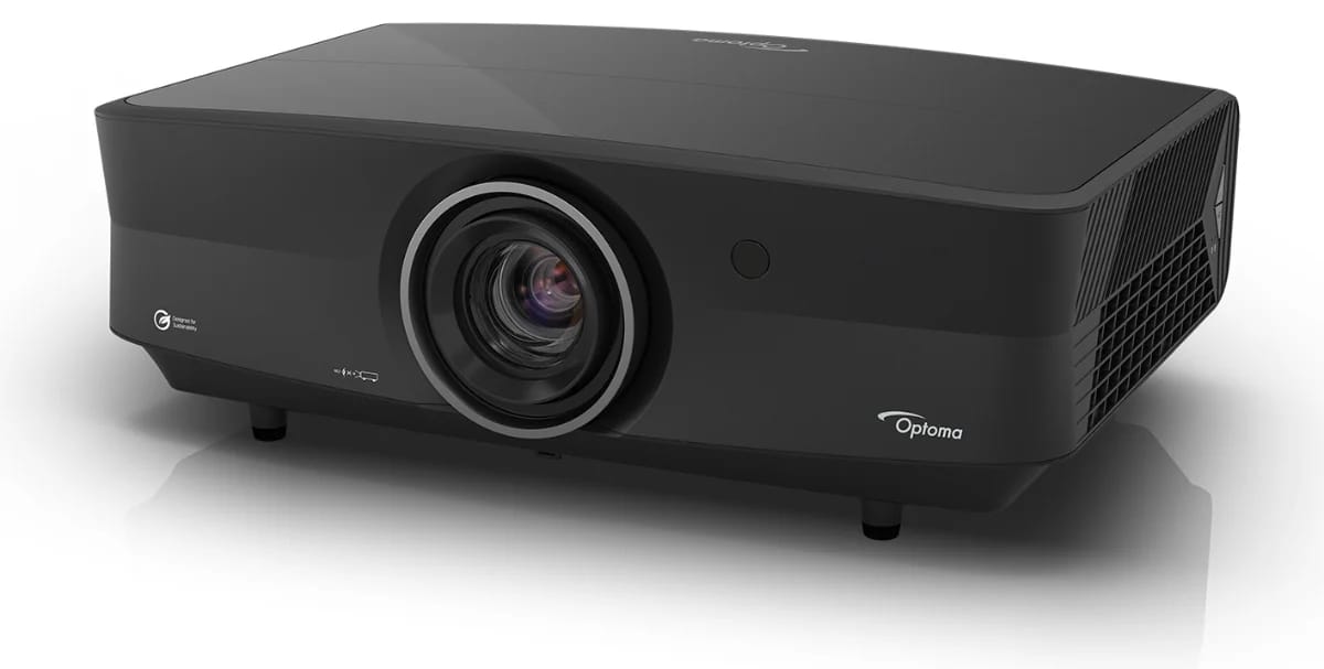 Optoma UHZ5000 4K Laser Beamer schräg von vorn
