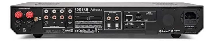 Rückseite des Roksan Attessa Streaming Amplifier