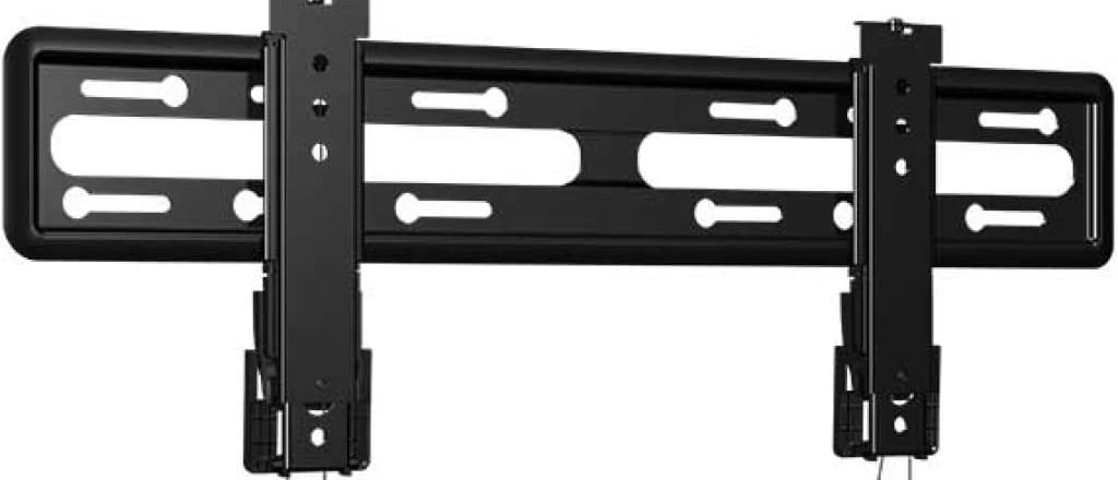 Flache TV Wandhalterung von schräg vorn.