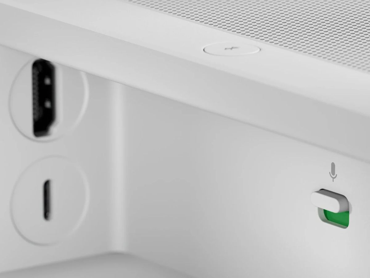 Anschlüsse auf der Rückseite der Beam Ultra.