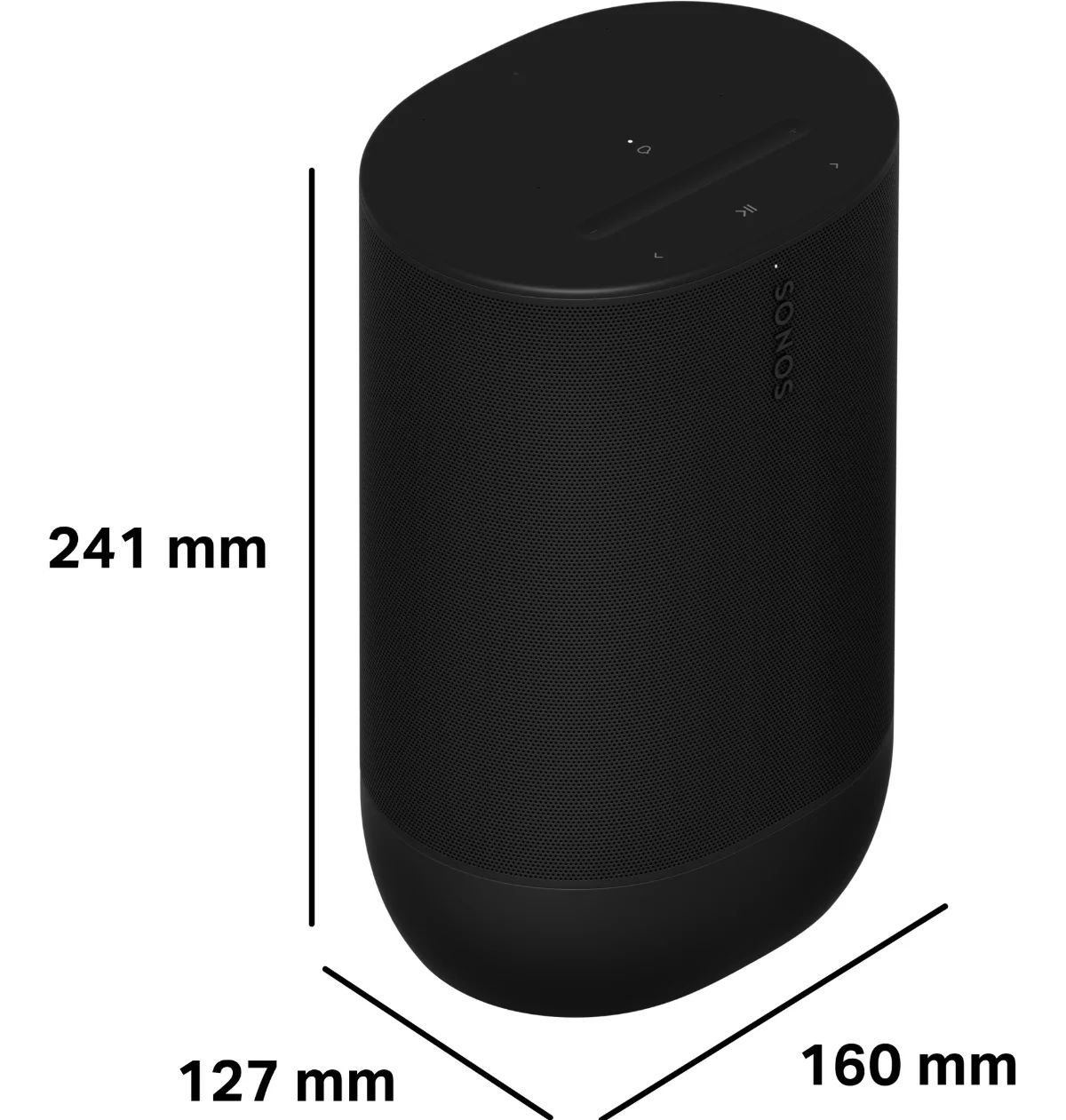 Abmessungen des Sonos Move 2
