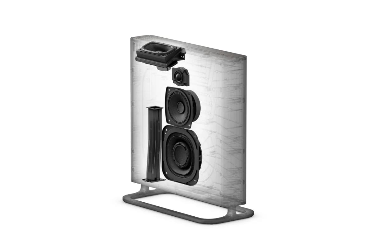 Sony BRAVIA Theatre Quad: Innenaufbau eines Lautsprechers