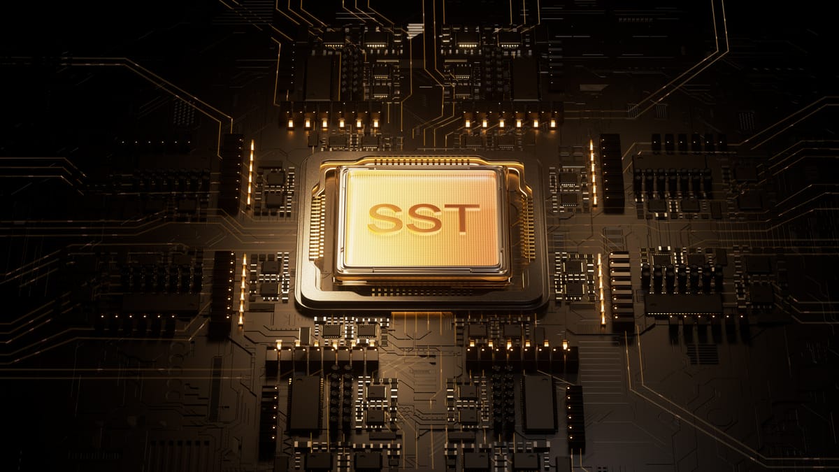 Mikrochip mit der Aufschrift 