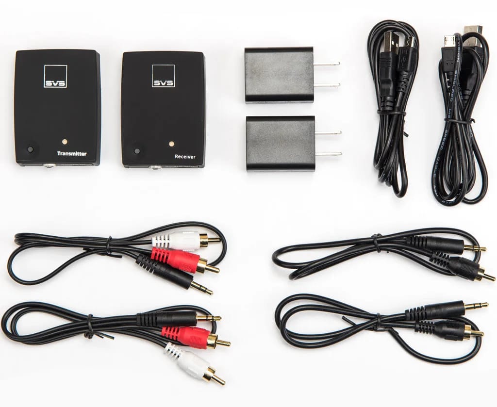 SVS SoundPath Wireless Audio Adapter mit Lieferumfang