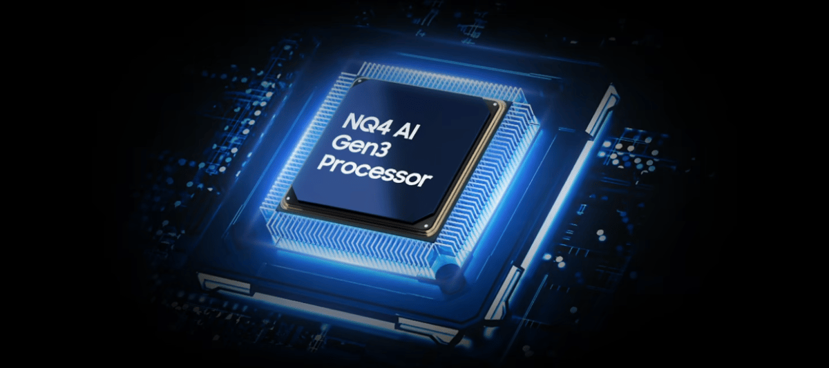 NQ4 AI Gen3 Prozessor auf Platine.