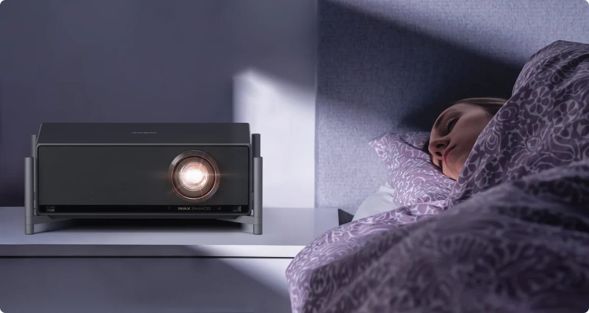 Leiser Laserbeamer im Schlafzimmer
