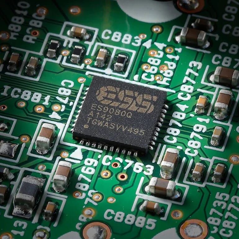 D/A-Wandler-Chip auf der Hauptplatine