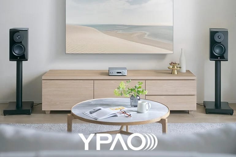 YPAO-Raumeinmessung im Wohnzimmer