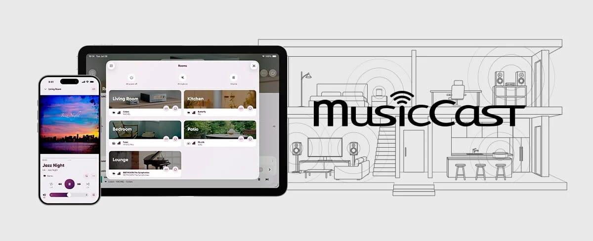MusicCast-App zur Steuerung des Yamaha WXC-70A
