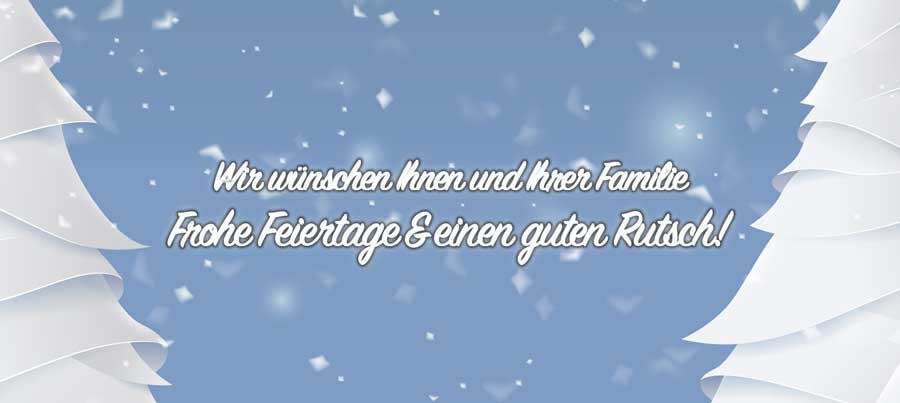 Unsere Weihnachtsöffnungszeiten: Rufen Sie an!