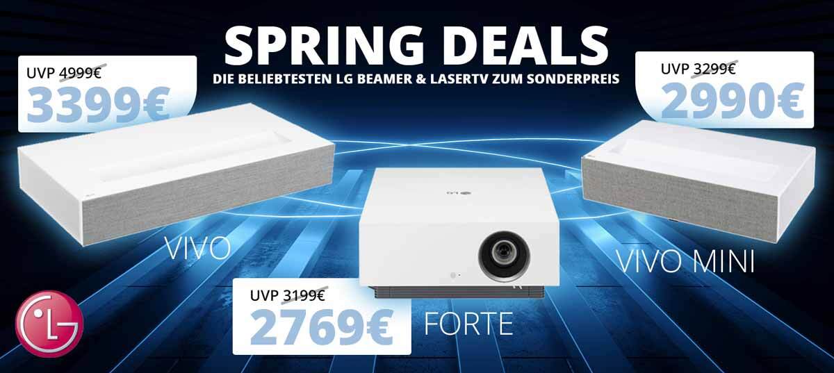 LG Beamer und Laser TV zum Sonderpreis - Spring Deal - Nur bei HEIMKINORAUM