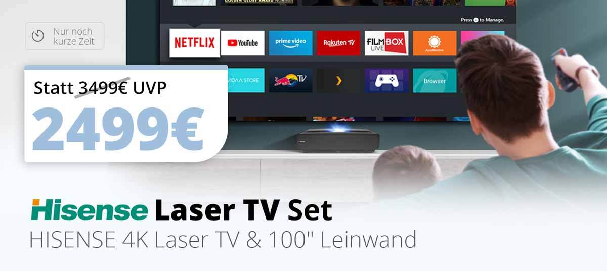 Hisense Laser TV mit Leinwand