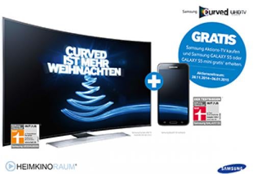 Aktion: Samsung UHD und FullHD TV + Gratis Smartphone
