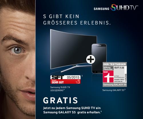 Aktion Samsung SUHD Flat TV und gratis Galaxy S5