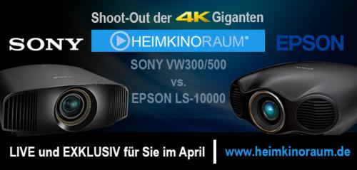 EPSON LS-10000 vs Sony VW300/500 der Shoot-Out der 4K Giganten