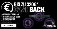 Bis zu 320 Euro Yamaha Cashback Aktion