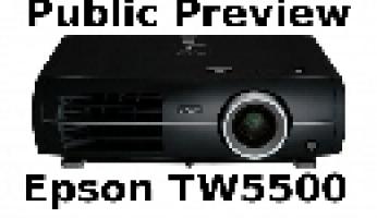 Epson TW5500 Preview