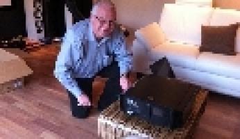 So sehen Heimkinohelden aus..Peter Hess (JVC) in Aachen