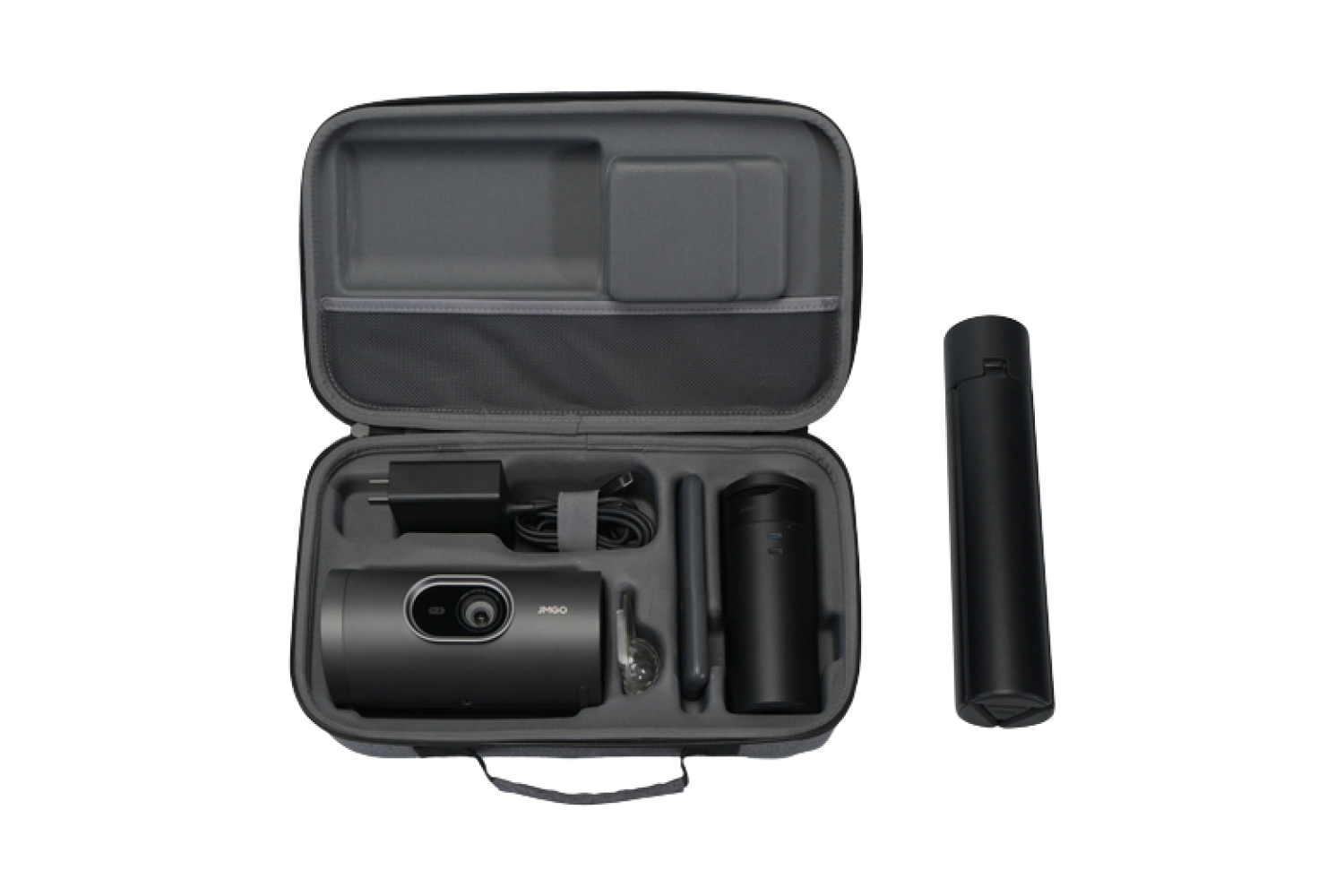 JMGO PicoPlay+ HDR LED Beamer mit Powerbank-Ständer