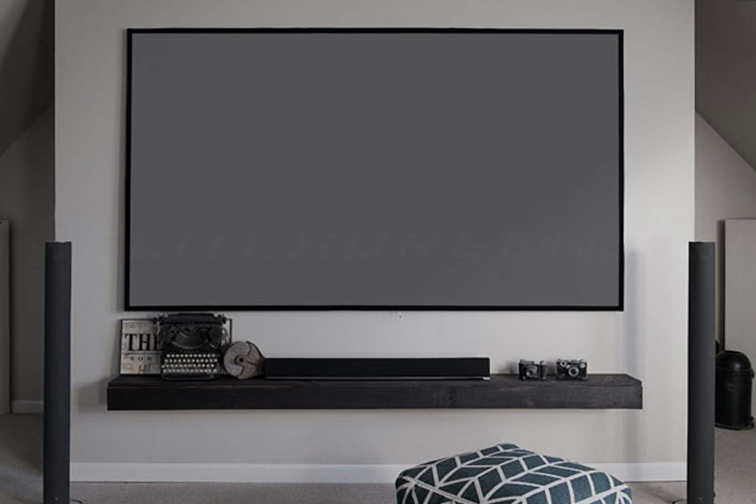 Rahmenleinwand Elite Screens DayWalker AEON Kontrastleinwand 