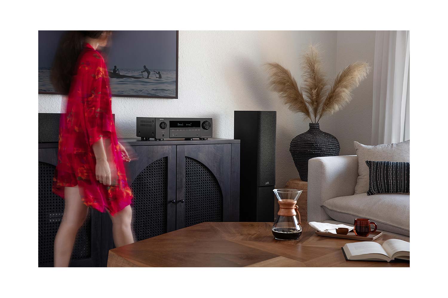 AV-Receiver Denon AVR-X1700H Wohnzimmer