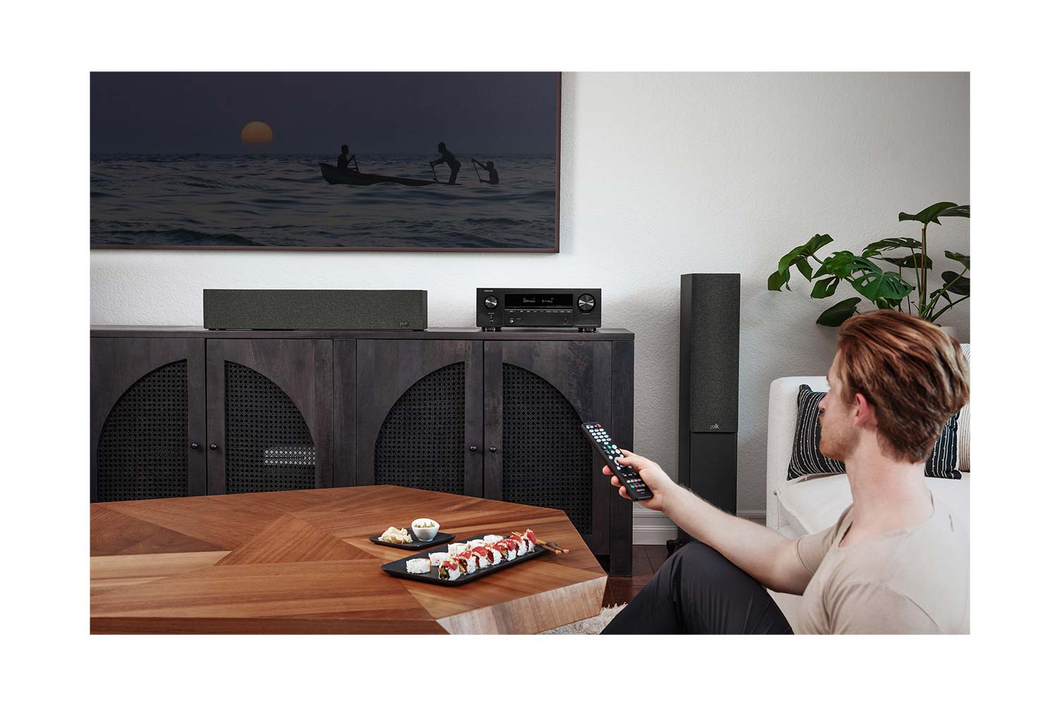 AV-Receiver Denon AVR-X1700H DAB wohnzimmer