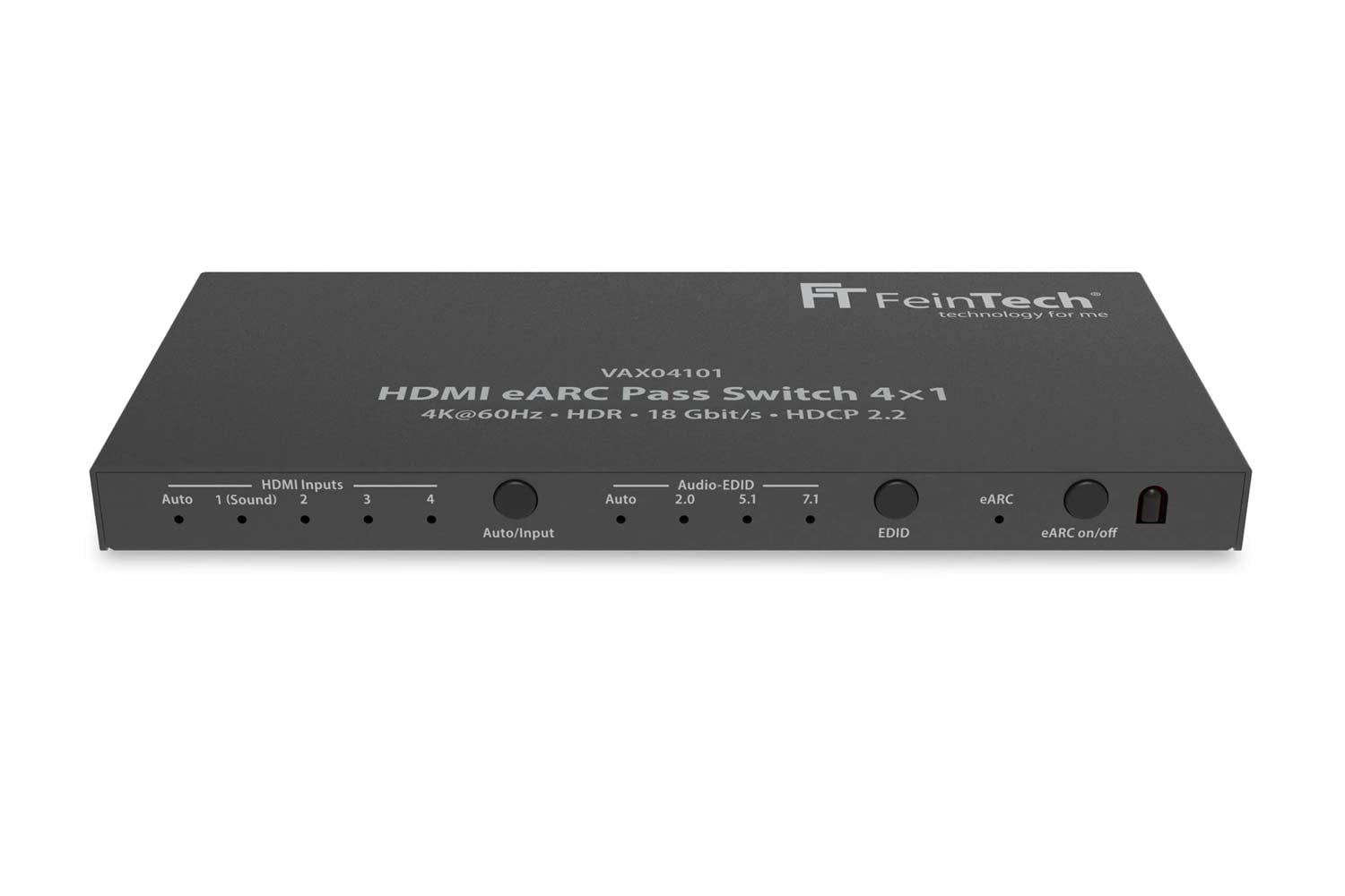 FeinTech HDMI eARC Pass Switch 4x1 für Soundbar (VAX04101)