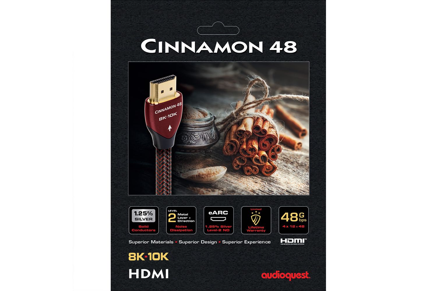 Audioquest Cinnamon 48 HDMI 2.1 Kabel - 8K und HDR fähig