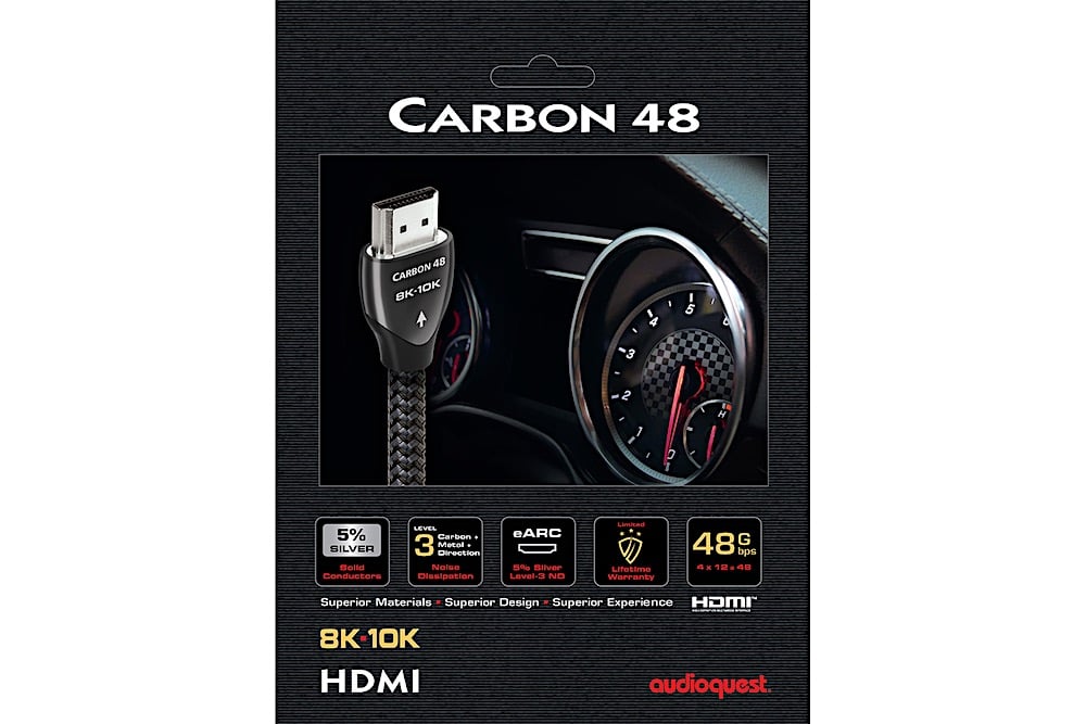 Audioquest Carbon 48 HDMI 2.1 Kabel - 8K und HDR fähig