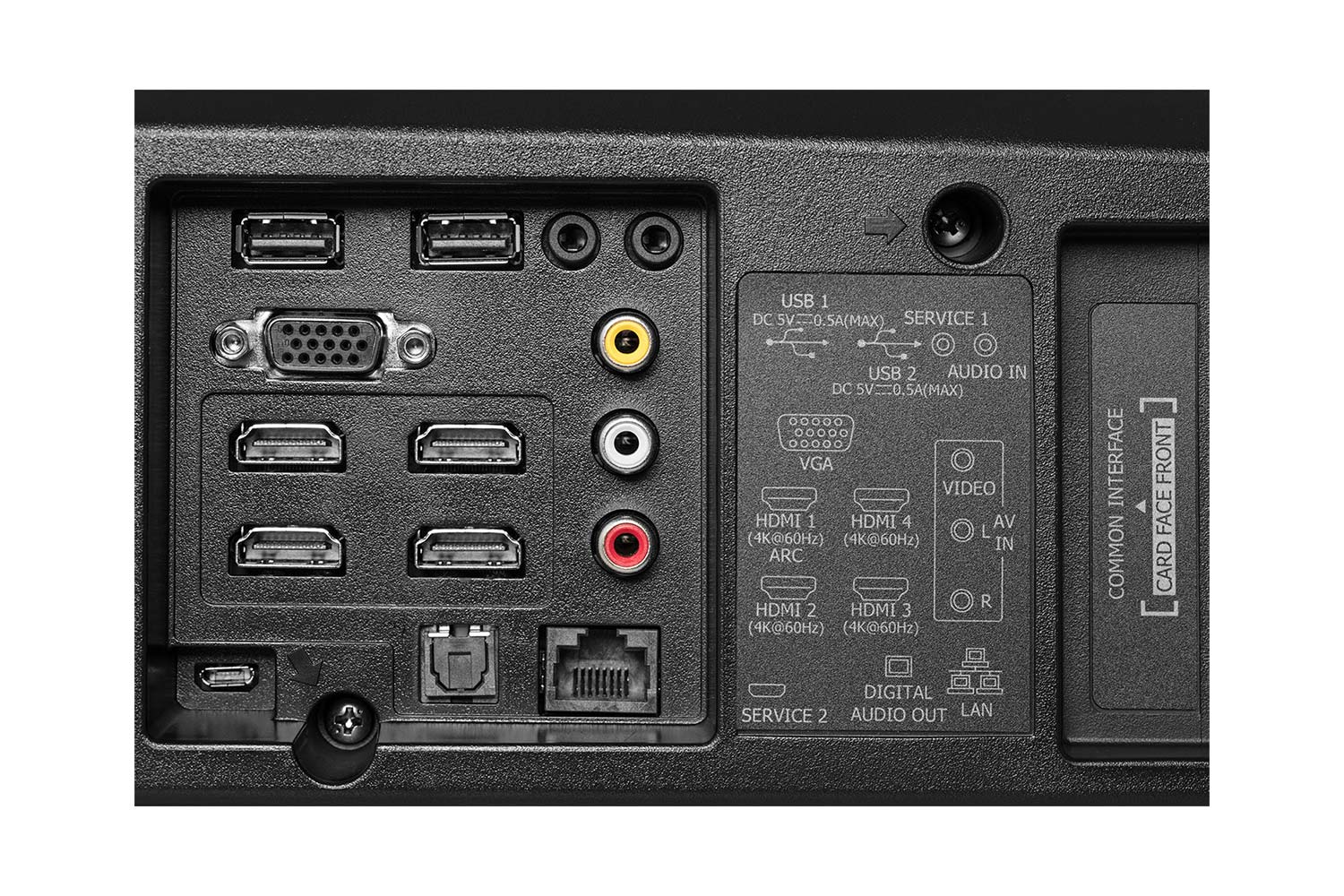 Hisense 100L5F-D12 Laser TV anschlüsse
