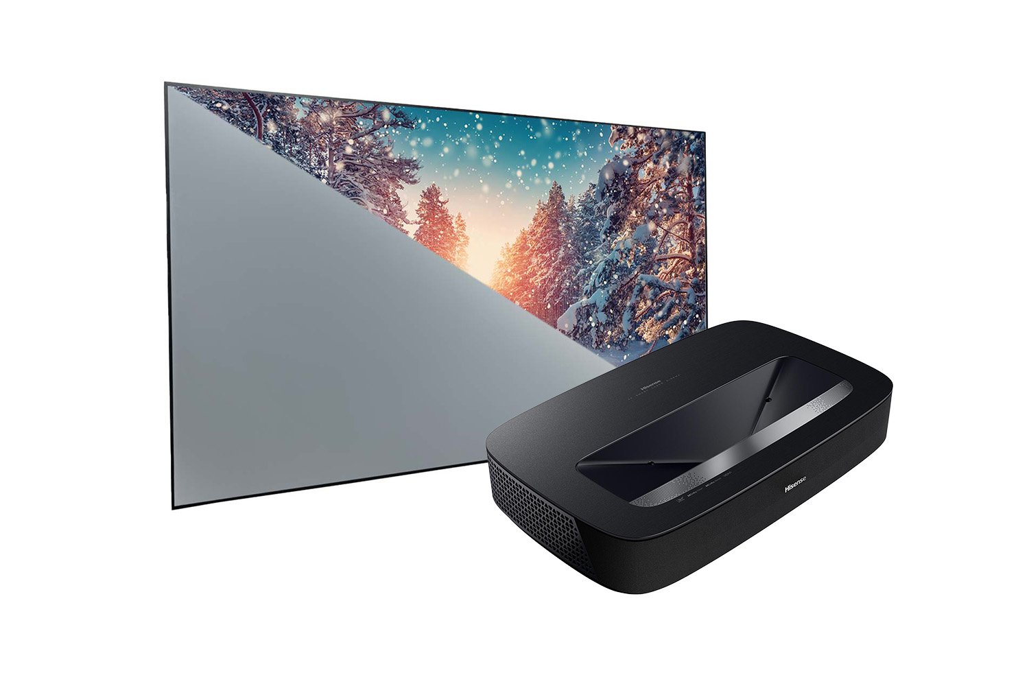 Hisense PL1 4K Ultra HD Laser TV - HEIMKINORAUM Edition mit VAVA CLR Leinwand 100 Zoll - slide