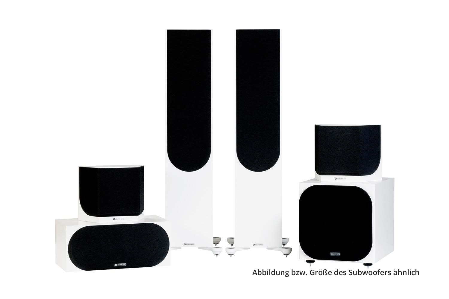 Monitor Audio Silver Cinema 500 7G W12 - 5.1 Set - Seidenmatt weiss