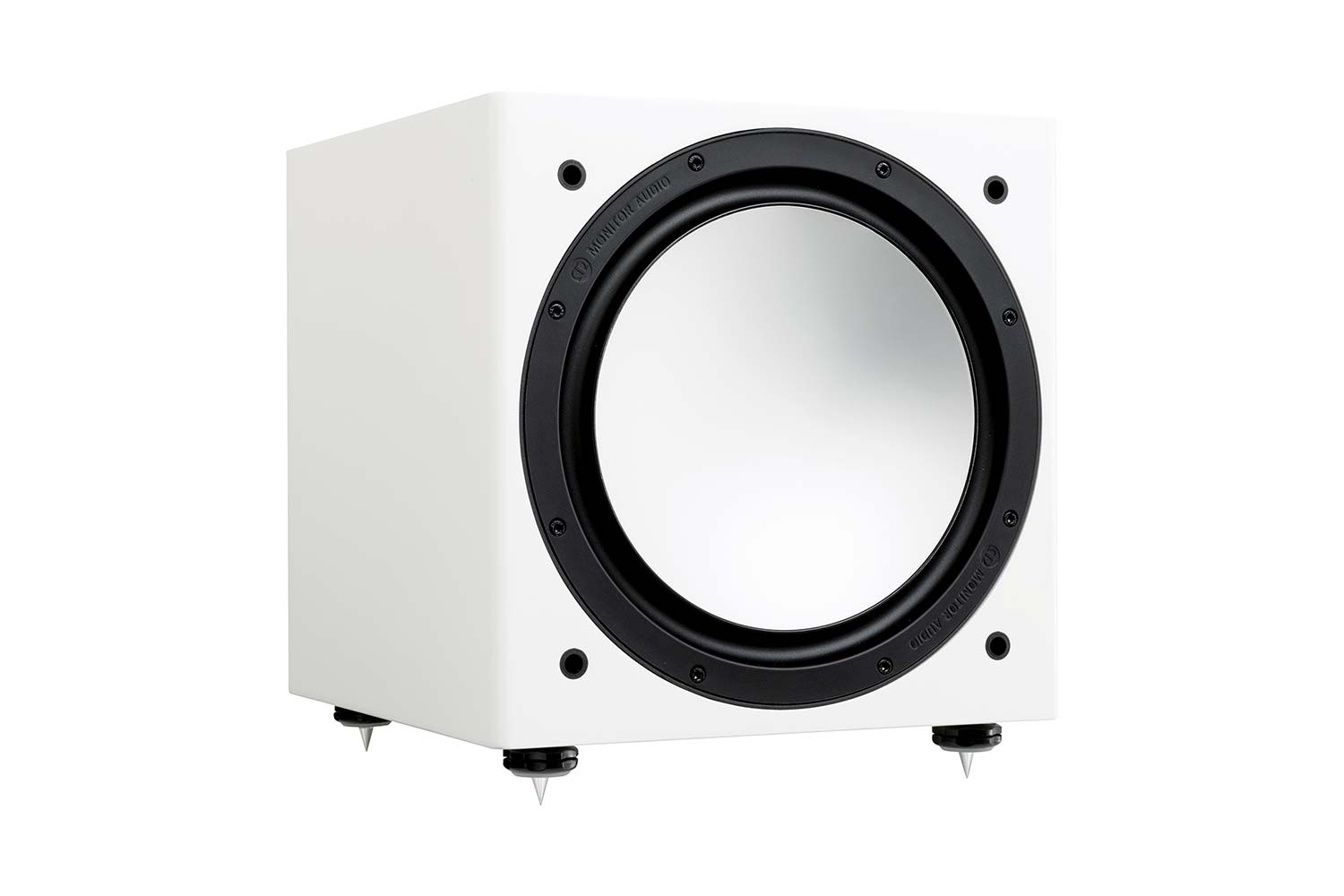 Monitor Audio Silver W-12 Serie 6G Subwoofer hochglanz weiss