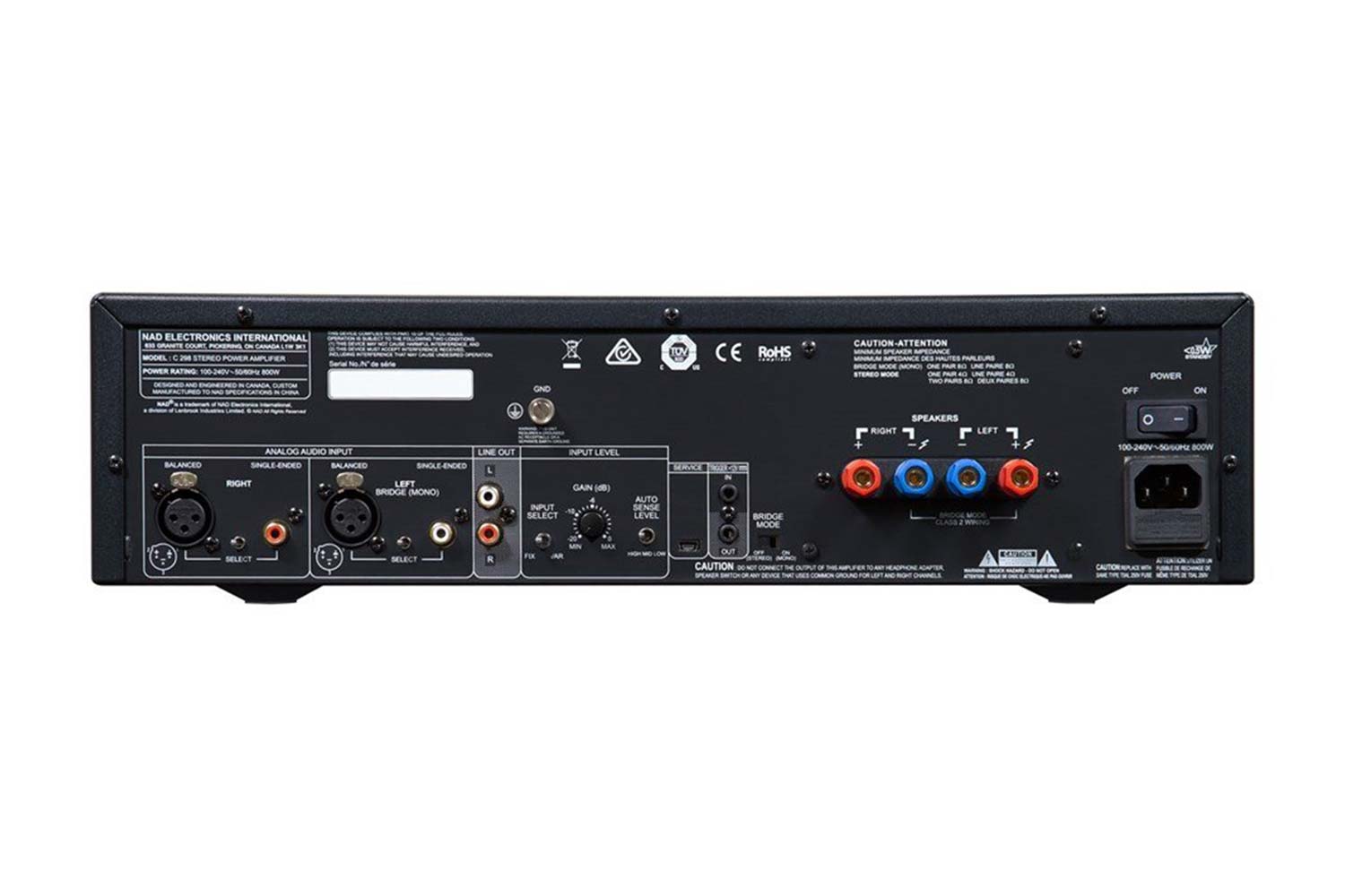 NAD C298 Stereo-Endstufe hinten