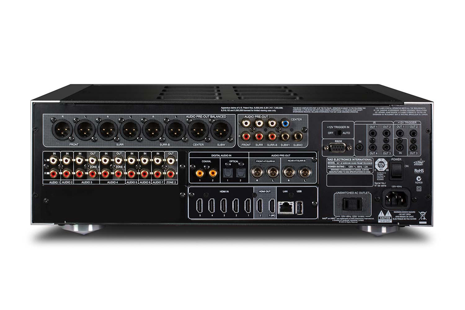 NAD M17 V2i Vorverstärker anschlüsse