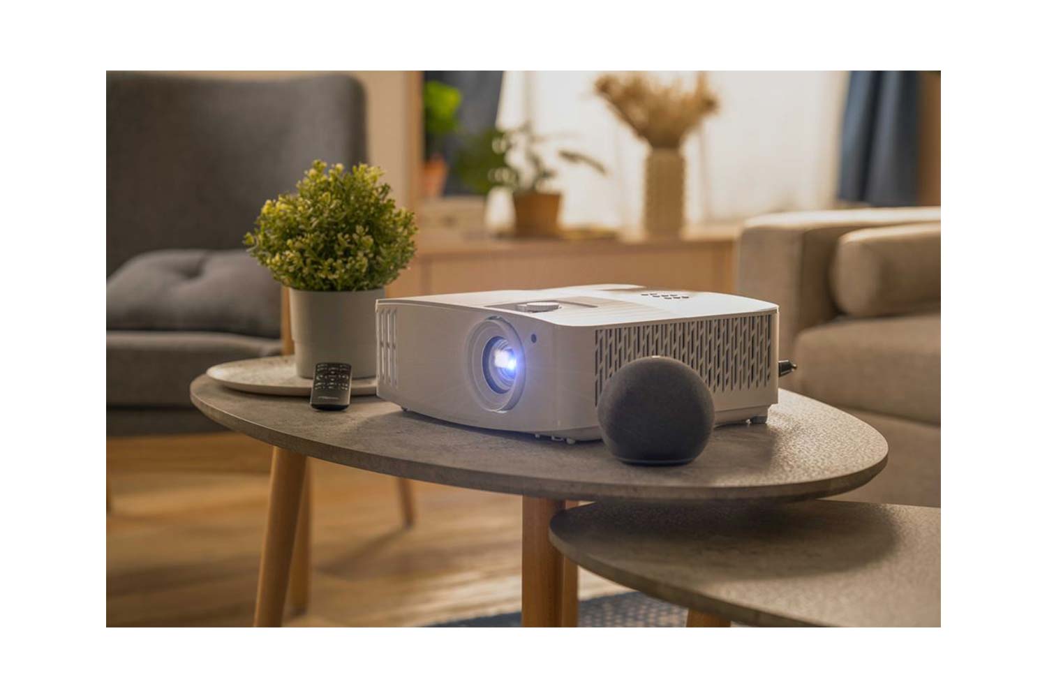 Optoma UHD3500A 4K HDR Beamer wohnzimmer