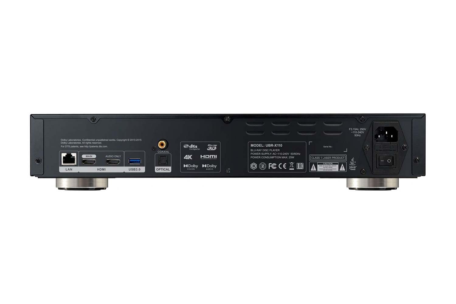 Reavon UBR-X110 4K Ultra HD Blu-Ray Player hinten