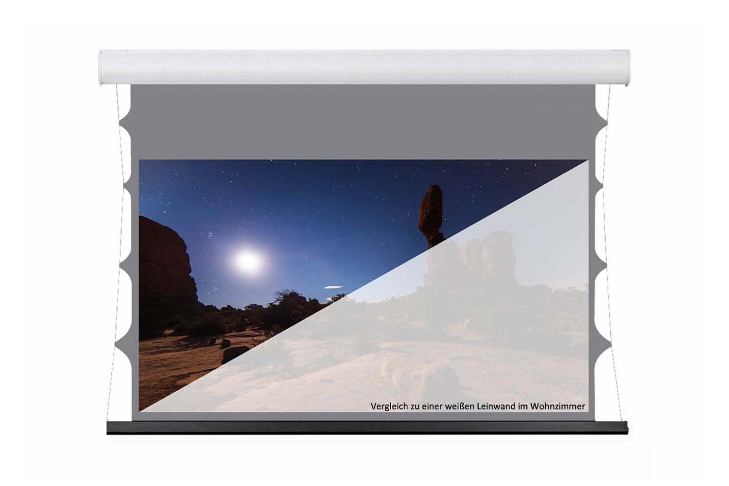 Motorleinwand VNX Black Horizon Premium Kontrastleinwand