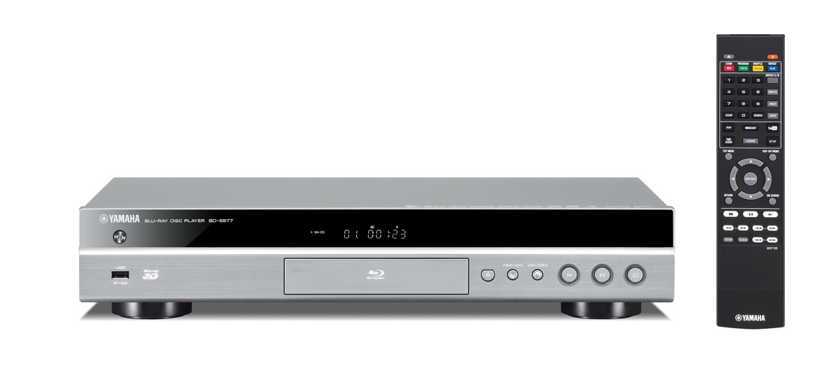 Yamaha BDS681 3D Bluray Player mit WiFi silber
