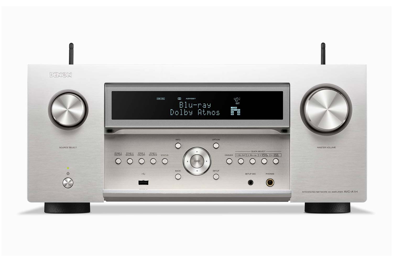 Denon AVC-A1H Front offen silber