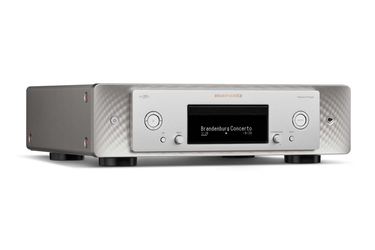 Marantz CD 50n linke Seite silber