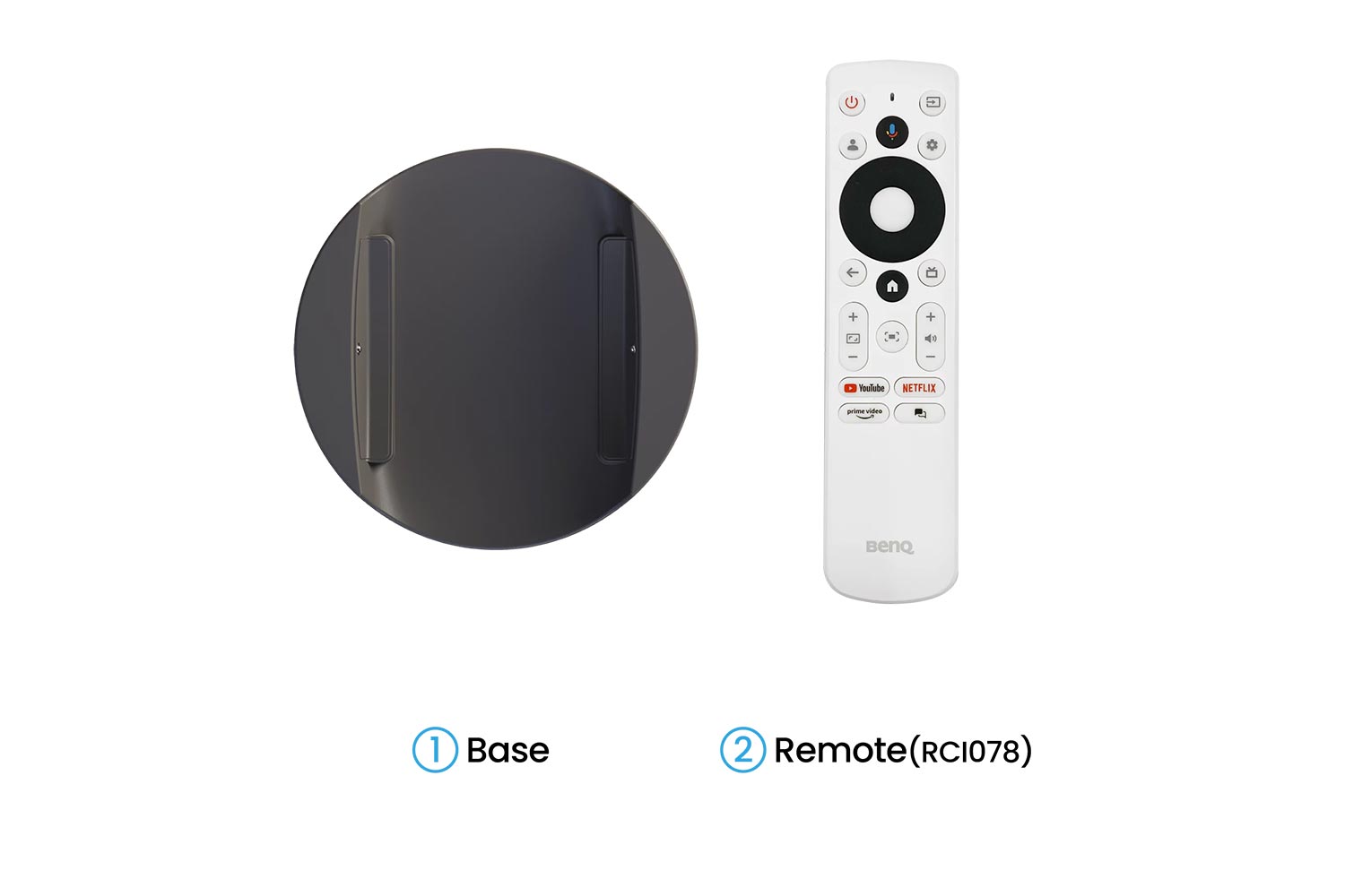 BenQ GV50 Basis und Fernbedienung