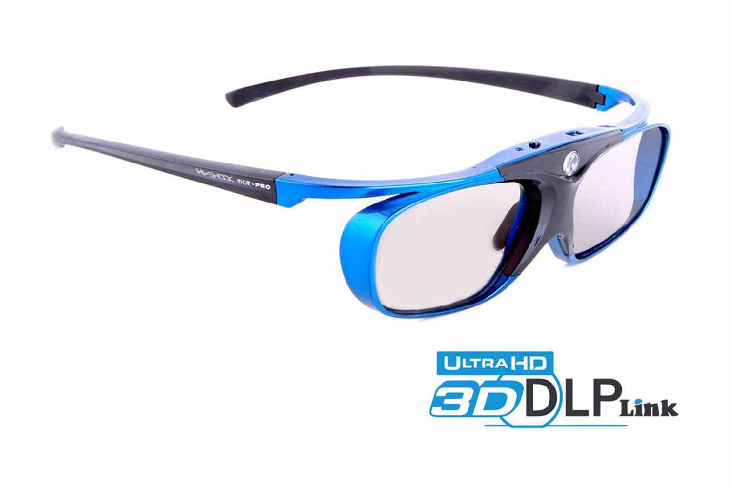Hi-Shock 3D Brille DLP Pro Blue Heaven front