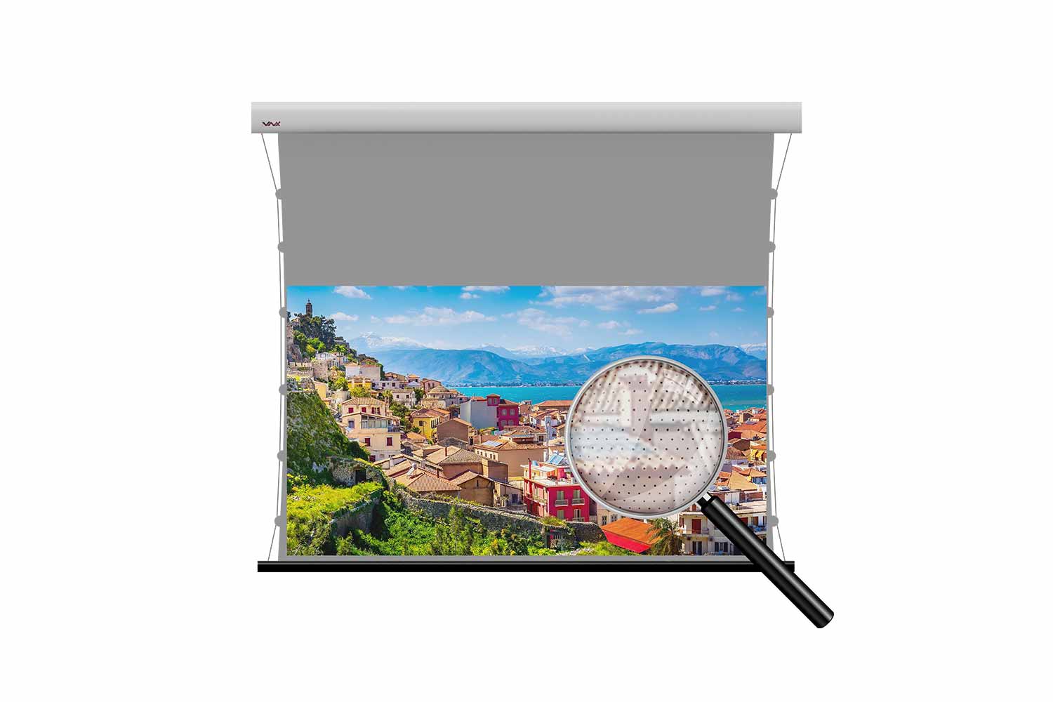 Leinwand Struktur mit Bild